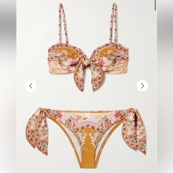 Zimmermann Floral Scarf Tie Wylie Bikini - Picture 5 of 7